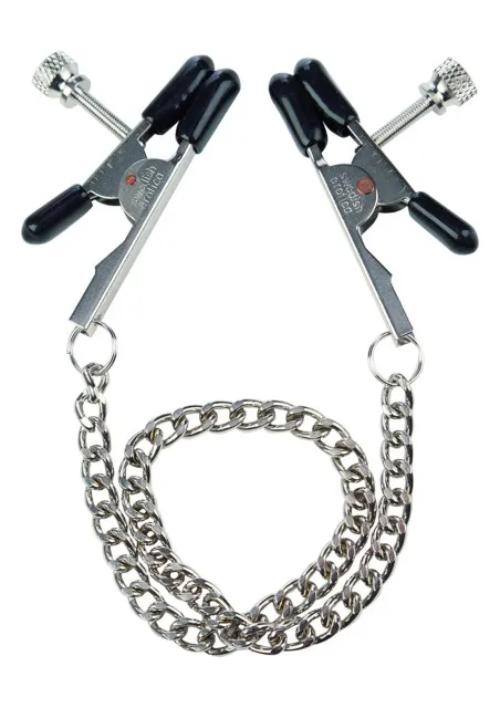Зажимы для сосков California Exotic Novelties Bull Nose Nipple Clamps, 26,7 см (серебристый)