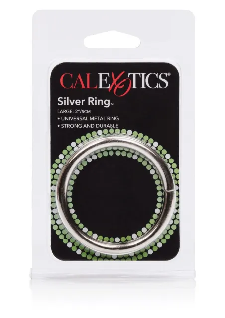 Ерекційне кільце CalExotics Silver Ring Large, 5 см (сріблястий)