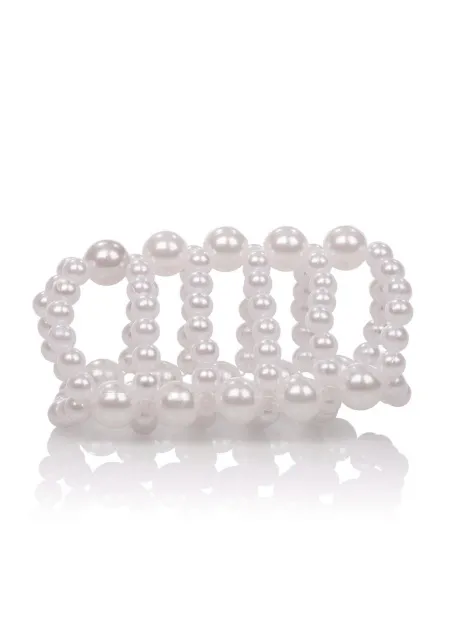 Насадка на пенис CalExotics Basic Essentials Pearl Stroker Beads, 7 см (белый)