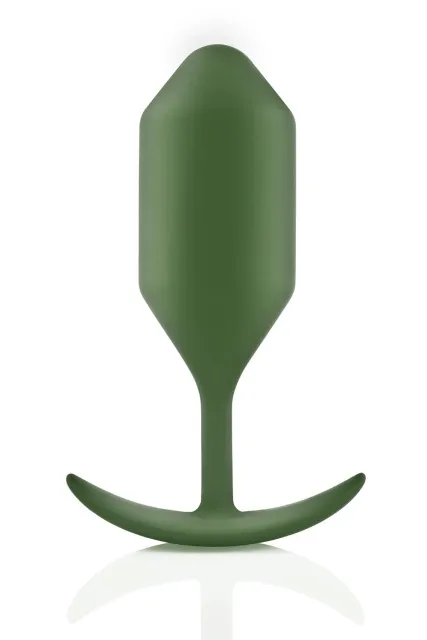 Анальная пробка B-Vibe Snug Plug 4, 14 см (зеленый)