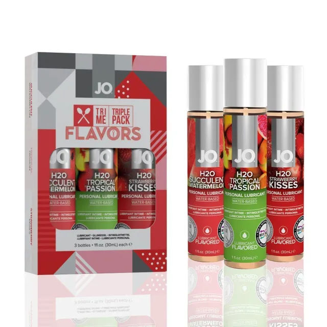 Лубрикант System JO Tri Me Flavors, набор 3 x 30 мл