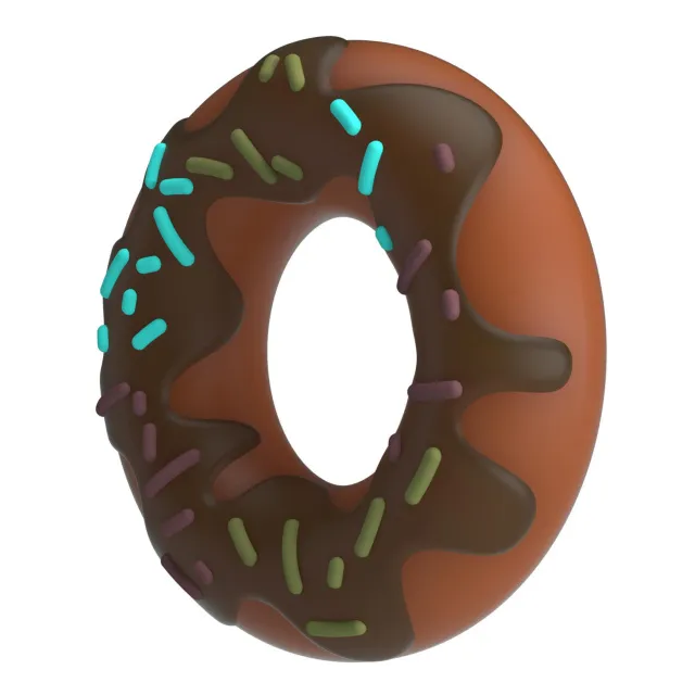 Эрекционное кольцо Pretty Love Super Donut Cock Ring, 4.6 см (коричневый)