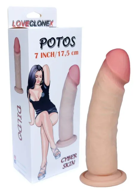 Фаллоимитатор Boss Potos Loveclonex 7, 20,5 см (телесный)