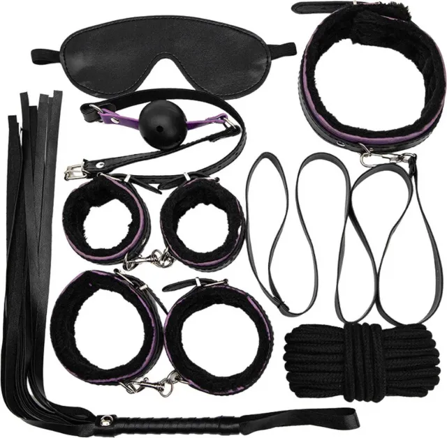 BDSM набор Fetish Fever Bondage Set, 7 шт (черный)
