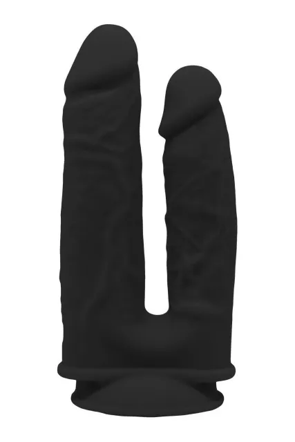 Двойной фаллоимитатор Real Love Double Penetrator, 19.5 см (черный)