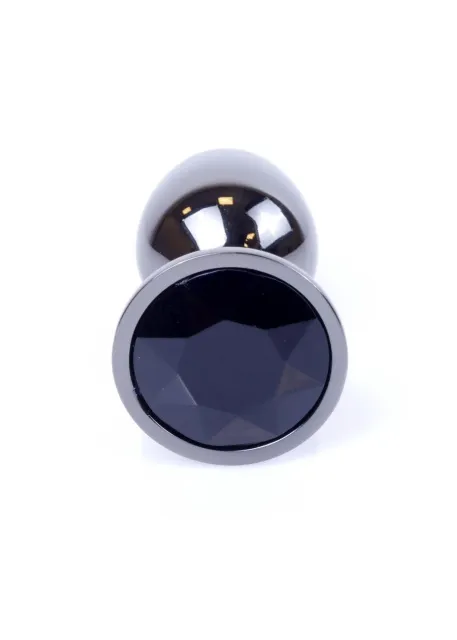 MyLove Jewellery Dark Silver Plug - Korek analny, Czarny, 7 cm