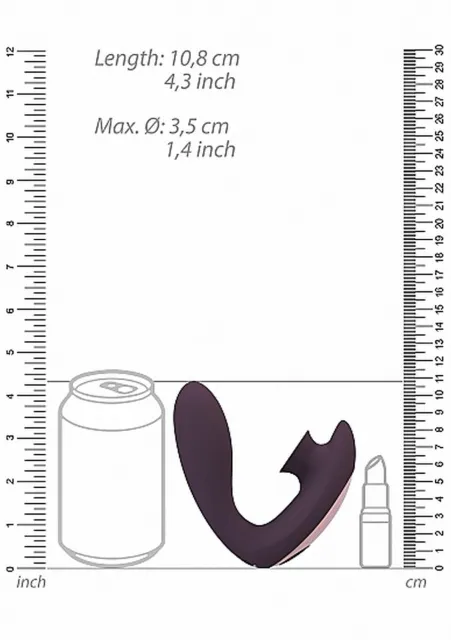 Вакуумный стимулятор клитора с вибрацией Desirable Bendable Air Pulse (фиолетовый)