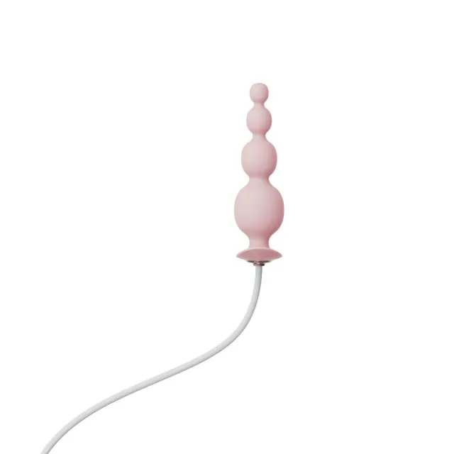 Анальная пробка Qingnan No.8 Mini Vibrating Anal Bead, 12 см (розовый)
