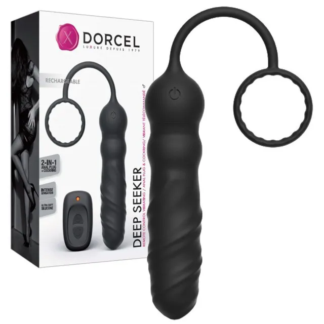 Dorcel Deep Seeker - Wibrator analny, Czarny, 25, 8 cm