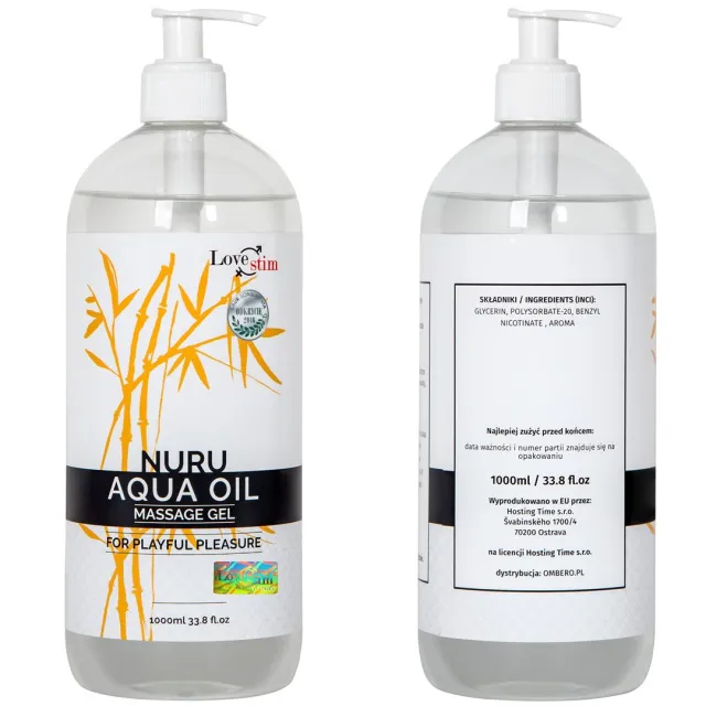 Массажное масло Love Stim Nuru Aqua Oil, 1000 ml