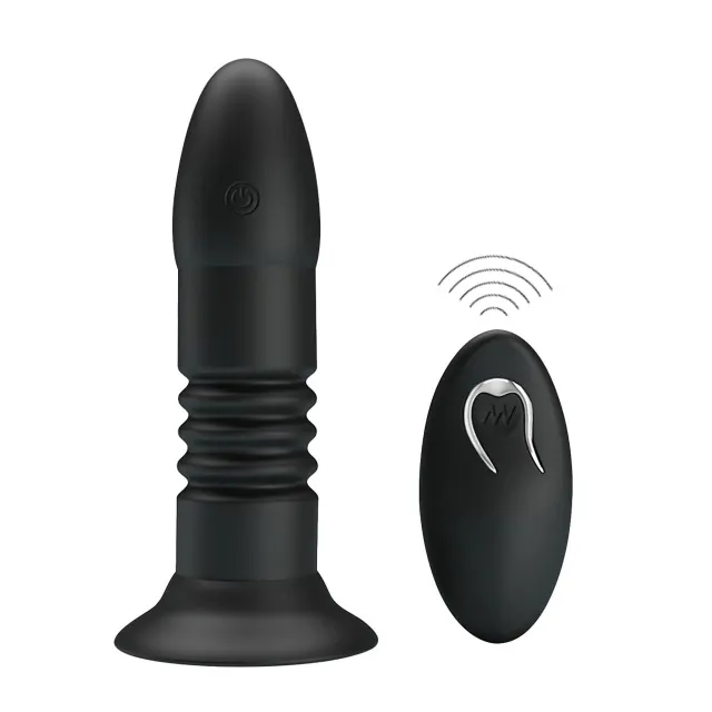 Анальная пробка Mr. Play Remote Control, 13.8 см (черный)