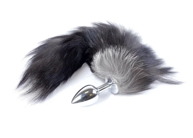 Анальная пробка Boss Fox TAIL Black XXL, 9 см (чёрный)
