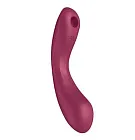Вакуумный стимулятор клитора с вибрацией Satisfyer Curvy Trinity 1 (бордовый)