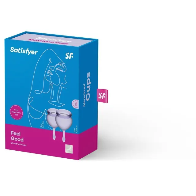 Набір менструальних чаш Satisfyer Feel Good, 2 шт (фіолетовий)