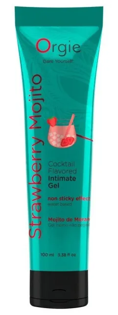 Orgie Strawberry Mojito - Lubrykant na bazie wody, Truskawka, 100 ml