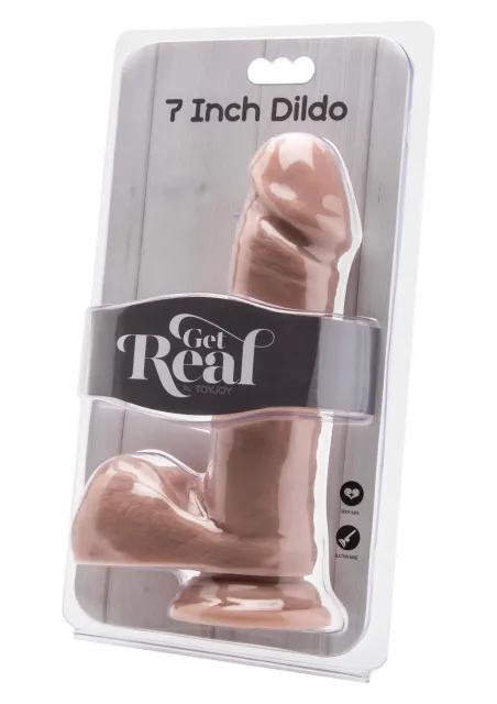 TOYJOY Balls Light 7 inch - Dildo, W kolorze cielistym, 18 cm