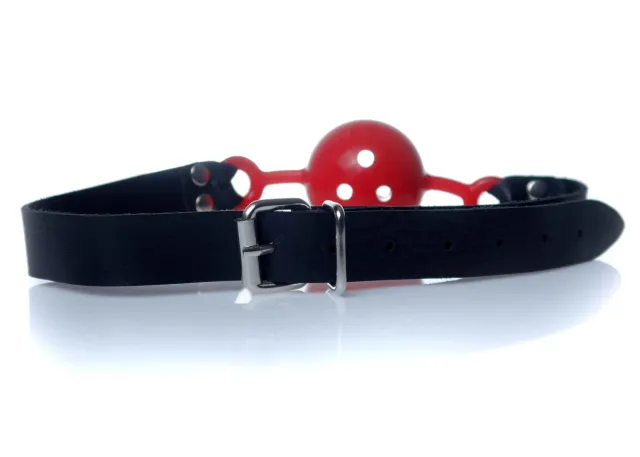 Кляп Fetish B - Series Ball Gag, 4.2 см (чорний з червоним)