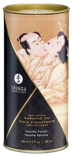 Согревающее массажное масло Shunga Aphrodisiac ваниль, 100 мл