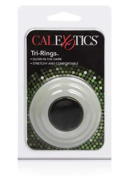 CalExotics Tri-Rings - Pierścień erekcyjny, Biały, 6 cm