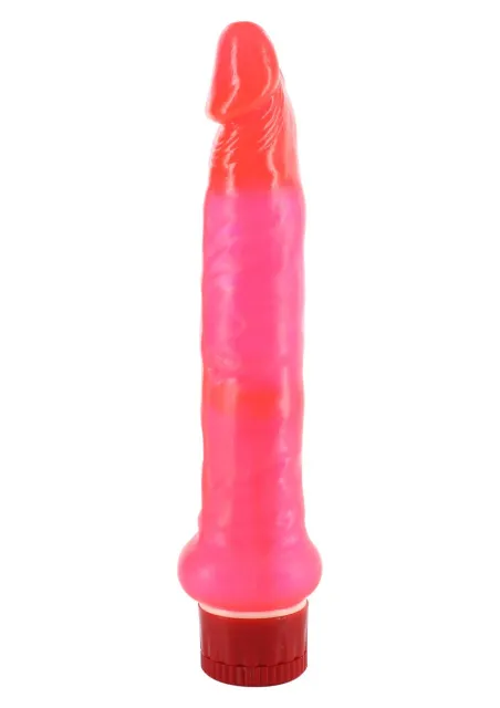 Вибратор Seven Creations Jelly Anal, 20 см (розовый)