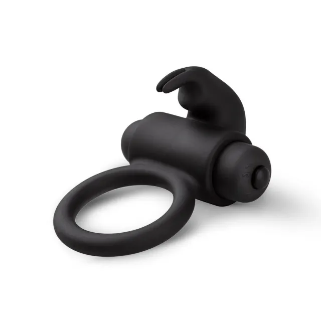 Easytoys Bunny Vibe Ring - Pierścień erekcyjny, Czarny, 7.4 cm