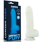 Неоновий фалоімітатор LoveToy Lumino Play, 19,3 см (синій)