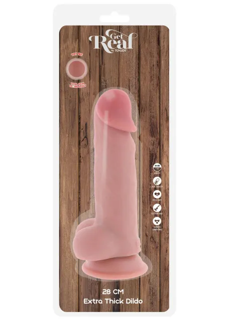 Фаллоимитатор Deluxe Dual Density Thick, 28 см (телесный)