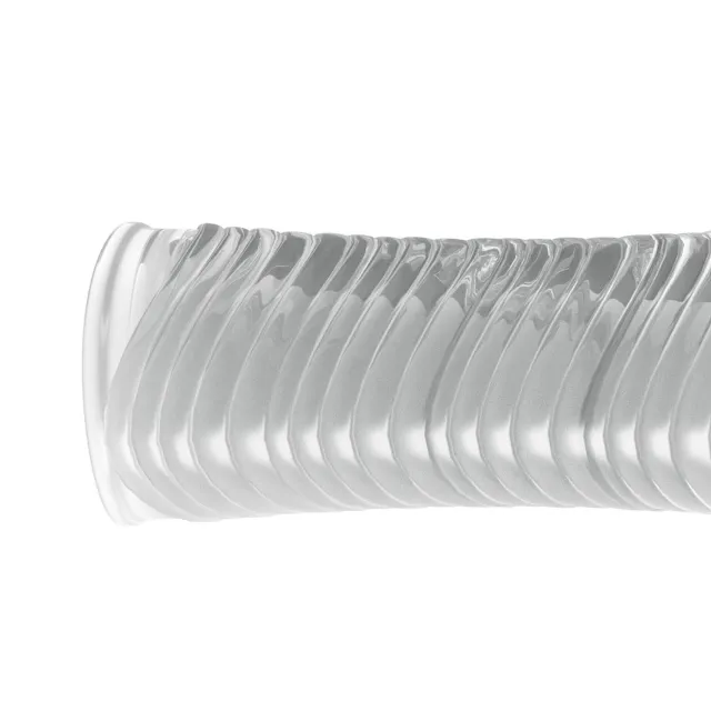 Crushious Ribbed Penis Sleeve - Nakładka na penisa, Przezroczysty, 15.5 cm