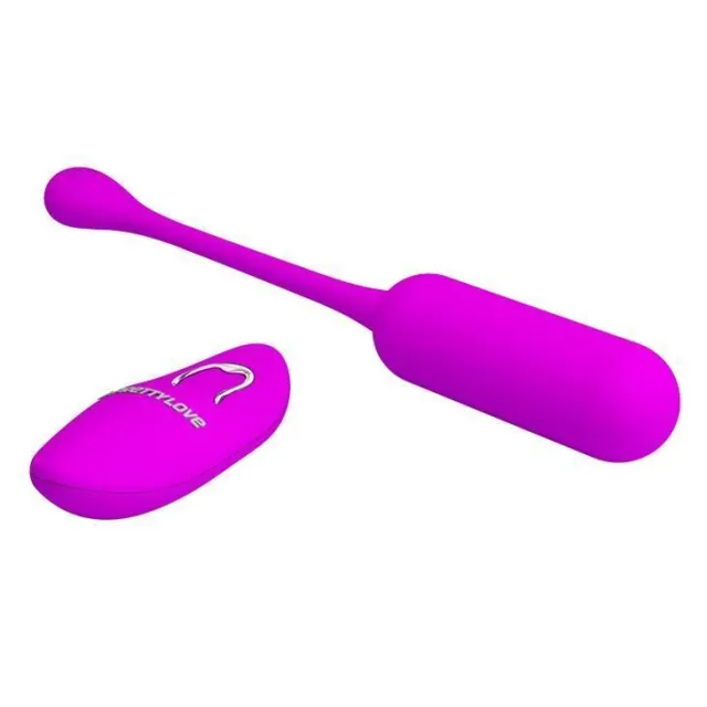 Віброяйце Pretty Love Lechies Wireless Egg, 18,6 см (фіолетовий)