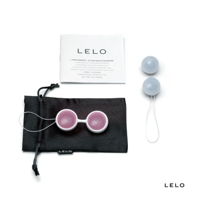 Lelo Luna Beads Mini -, Różowy-Niebieski, 7.5 cm