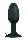 Backdoor Friend Medium - Korek analny, Czarny, 11 cm