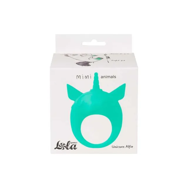 Эрекционное кольцо Lola Games MiMi Animals Unicorn Alfie, 8.5 см (зеленый)