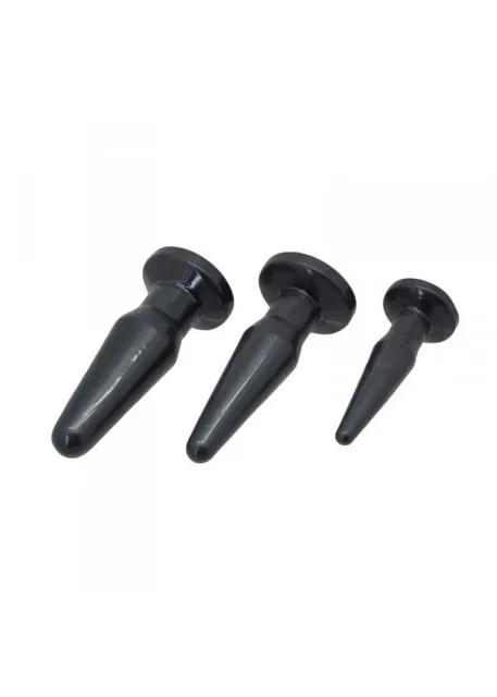 Анальная пробка Toyz4lovers Plug-Tpe, 3 шт (черный)