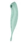 Вакуумний кліторальний стимулятор з вібрацією Satisfyer Twirling Pro+ (зелений)