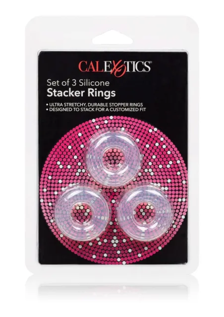 Набор эрекционных колец California Exotic Novelties, 3 шт (прозрачный)