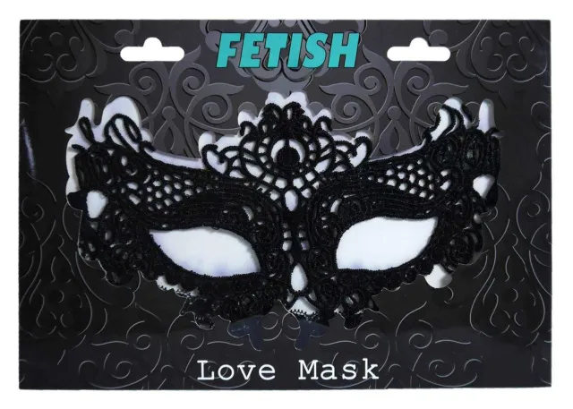 Fetish B - Series Love Mask - Maska, Czarny