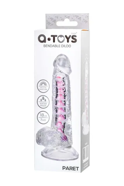 Фаллоимитатор A-Toys Paret, 18 см (прозрачный)