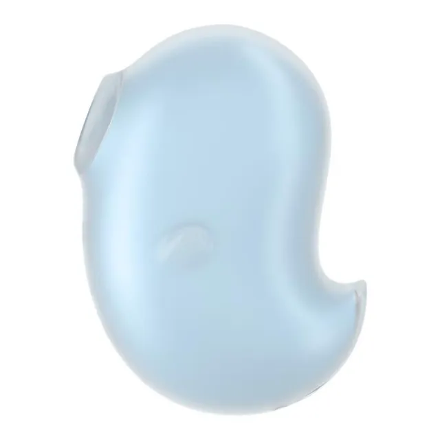 Satisfyer Cutie Ghost - Bezdotykowy stymulator łechtaczki z wibracjami, Niebieski, 9.1 cm