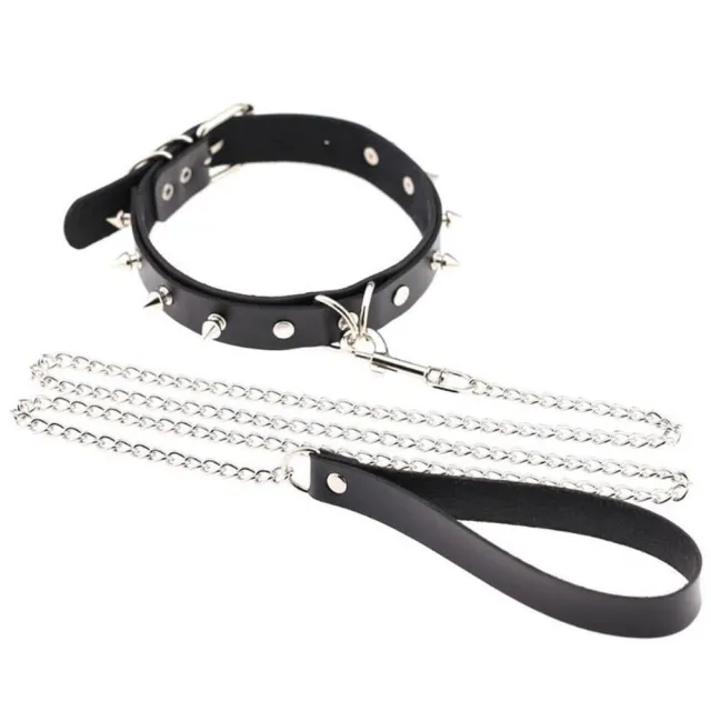 Ошейник с поводком Fetish Tentation (черный)