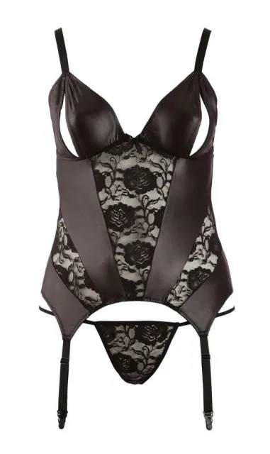 Корсет Cottelli Curves, 4XL (чорний)