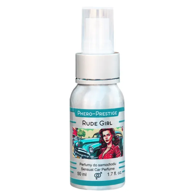 Aurora Rude Girl - Perfumy samochodowe dla kobiet, Bergamotka, tuberoza, jaśmin, cedr, wanilia, 50 ml