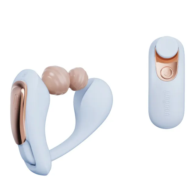 Qingnan No.6 Wireless Control Wearable Vibrator - Wibrator, Niebieski, 8 cm