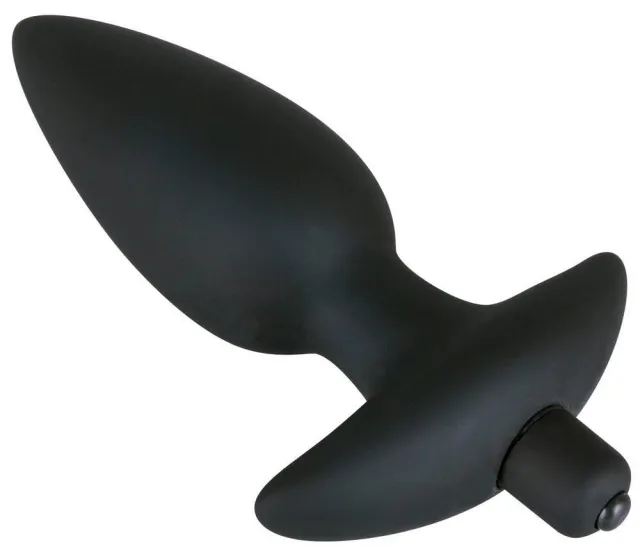 Анальна пробка з вібрацією Orion Black Velvet, 17 см (чорний)