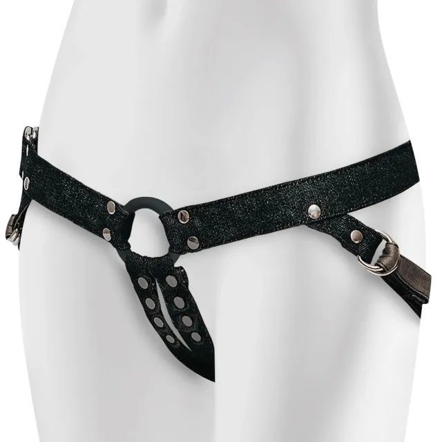 Adrien Lastic Lastic Strap-On - Zestaw do strap-ona, Czarny