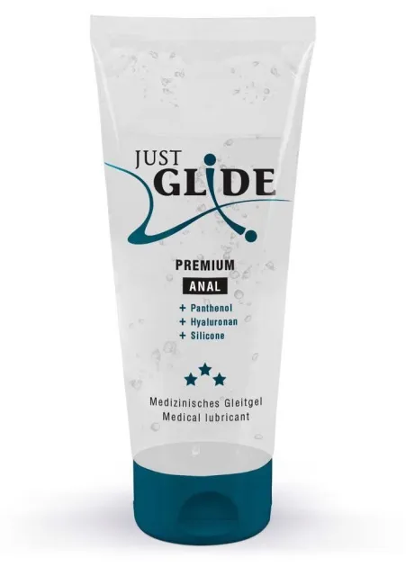 Just Glide Premium Anal - Hybrydowy lubrykant analny, Bezzapachowy, 200 ml
