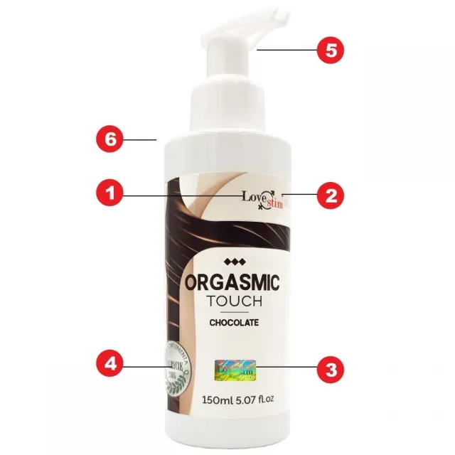 Масажний гель LoveStim Orgasmic Touch Chocolate, 150 мл Масажний гель LoveStim Orgasmic Touch Chocolate, 150 мл
