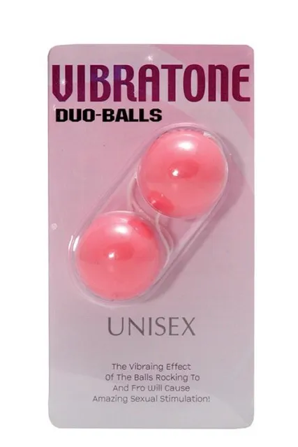 Вагинальные шарики Vibratone Unisex Duo Balls, 3.5 см (розовый)