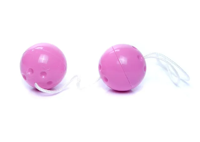 Вагинальные шарики Duo-Balls, 21 см (фиолетовый)