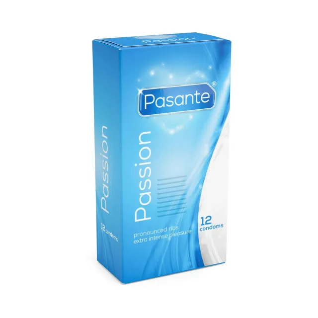 Презервативы Pasante Ribbed Passion, 12 шт