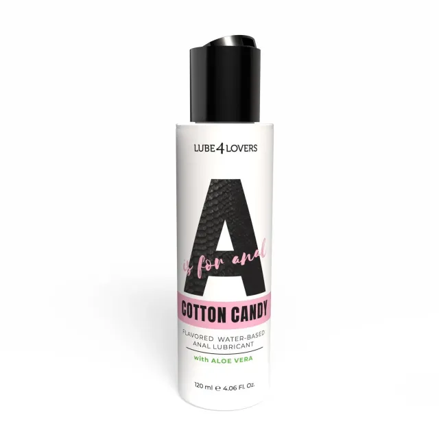 Lube4lovers A Is for A is for Anal Cotton Candy - Lubrykant analny, Wata cukrowa, 120 ml